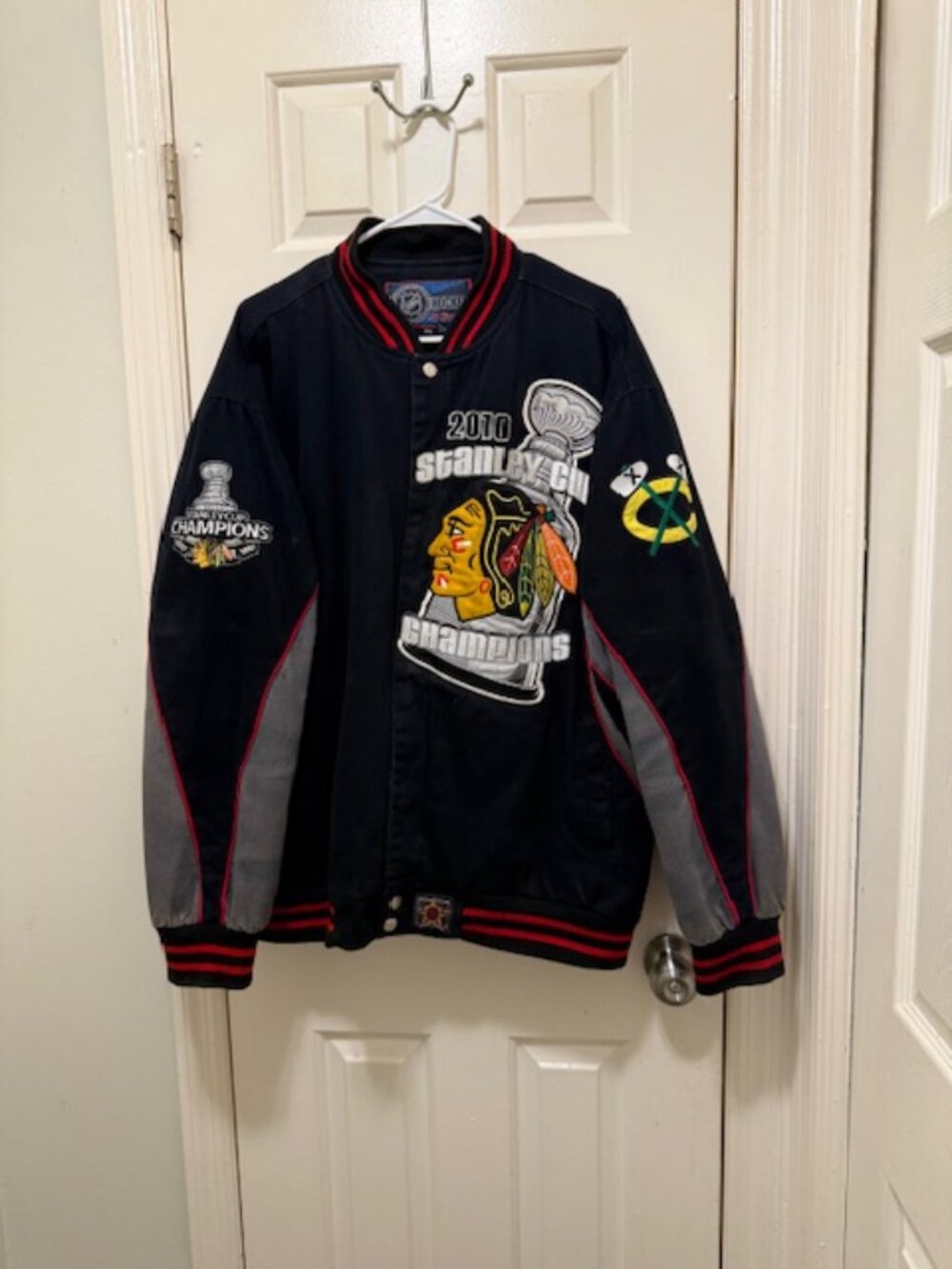 Jeff Hamilton Denim 2010 championship jacket 2 XL